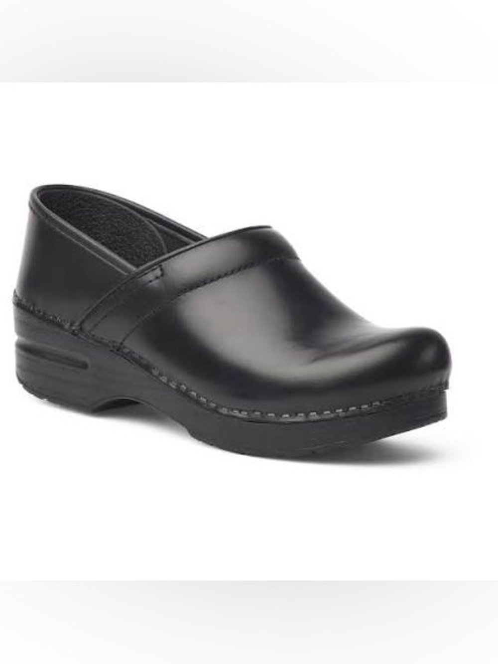 Dansko Classic Black Leather Clog, Women’s size 37